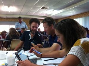 Community members getting hands-on with the NARvis website
