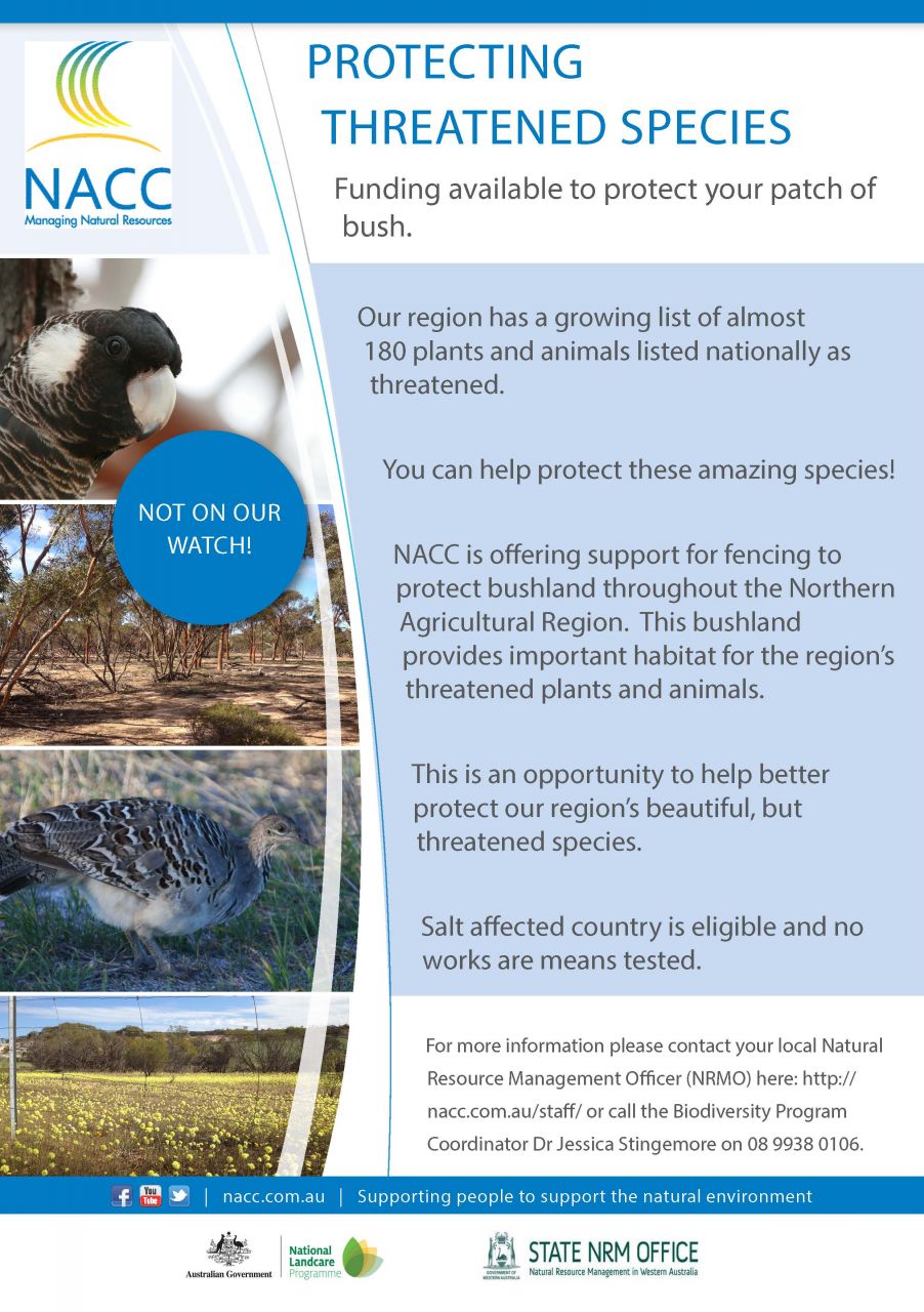 Funding is available to farmers through NACC's Habitat Fencing Incentive, aimed to help farmers protect their remnant bush land.