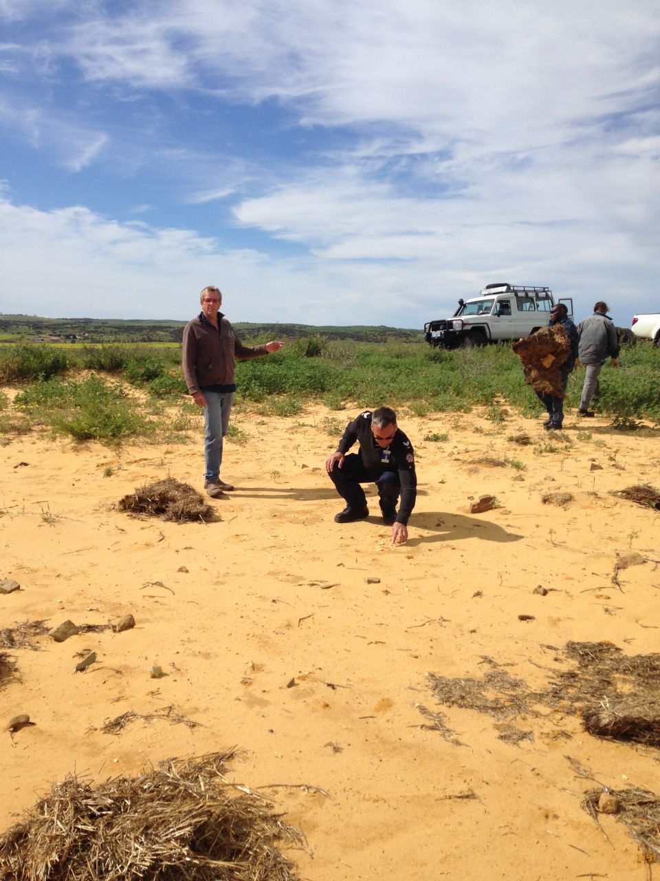 The NACC Aboriginal Participation team working on-site.