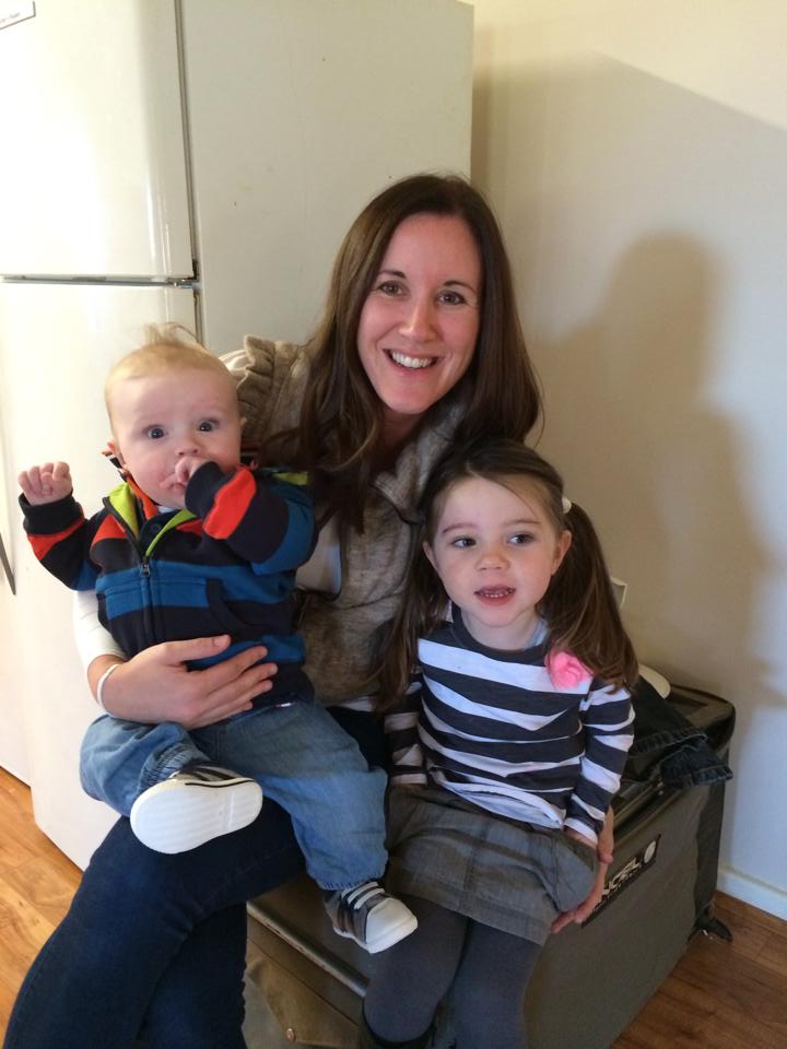 Tara with her two children Leila and Zach.