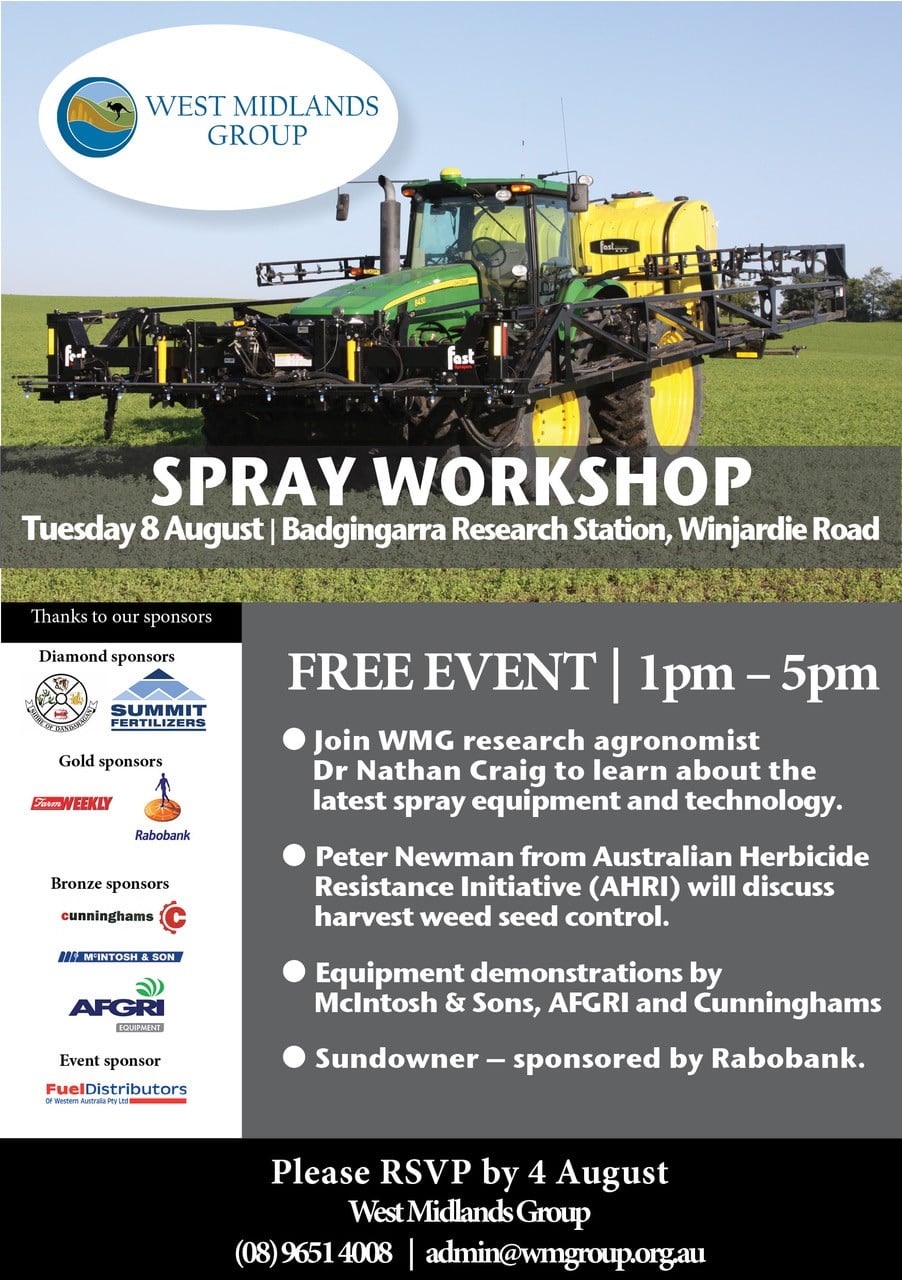 Spray Workshop to be hosted by WMG in August.